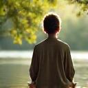 Person meditating outdoors, representing lifestyle upgrade recommendations
